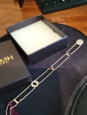 Petra Azar 925 Gold-Plated 'LOVE' Bracelet